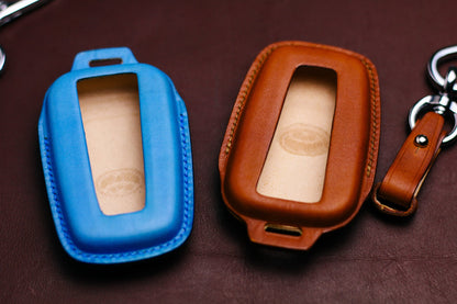 Leather Key Fob Cover For Trd 2 3 4 Buttons RAV4 Cross Camry 70 CHR Corolla RAV RAV150 Avalon Prado Prius Car Accessories 4Runner Rav 4