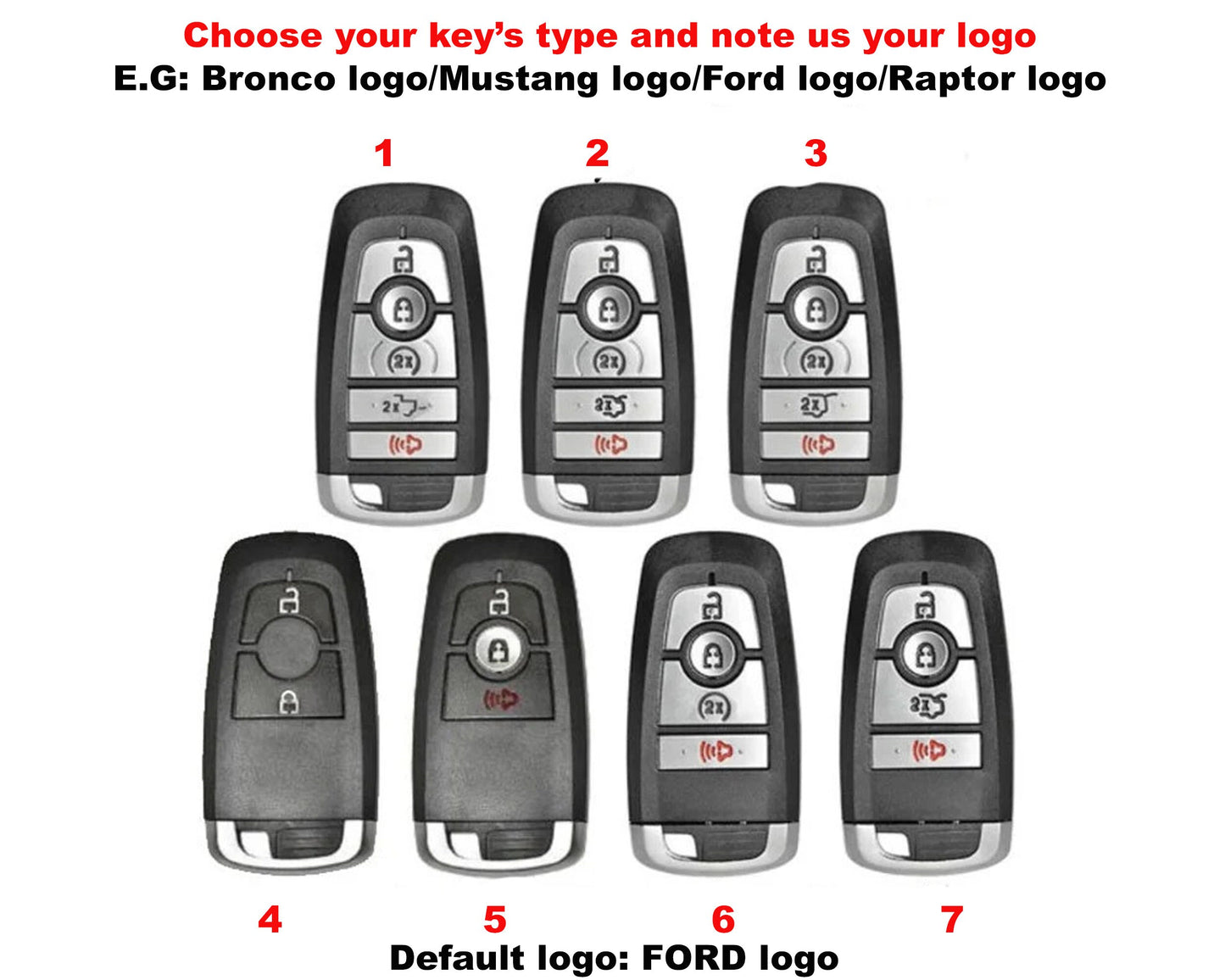 For Mustang Key fob cover, Bronco Sport Raptor Leather Key Fob Cover Case 2024 Mustang Mach E 2021 2022 Keychain KeyRing Remote Holder