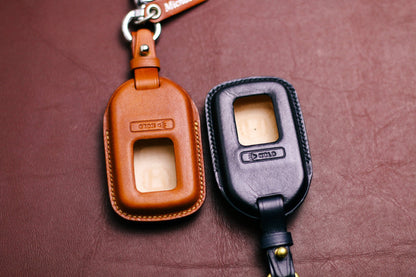 Leather Key Fob Cover For Hondaa 3 4 5 6 Buttons Case Accord Civic Vezel CRV Hrv Crz Pilot Jazz Jade Remote Holder Accessories for Hondaa