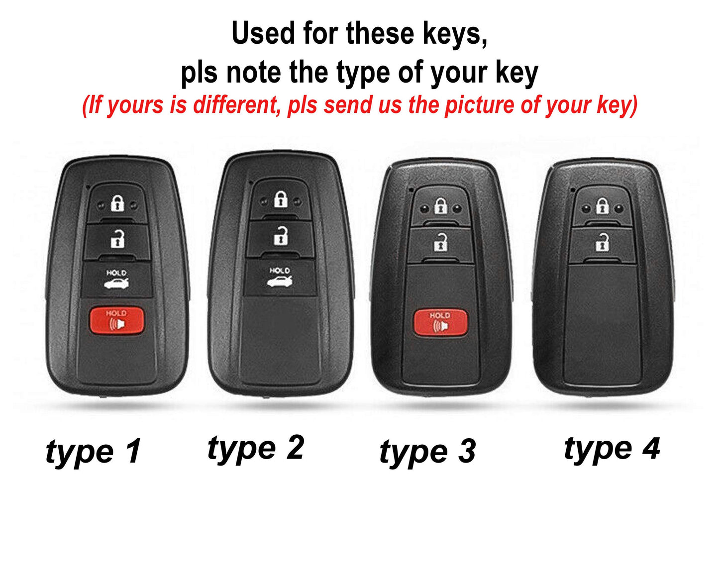 Leather Key Fob Cover For Toyotas 2 3 4 Buttons RAV4 Cross Camry 70 CHR Corolla RAV RAV150 Avalon Prado Prius Car Accessories for Toyotas