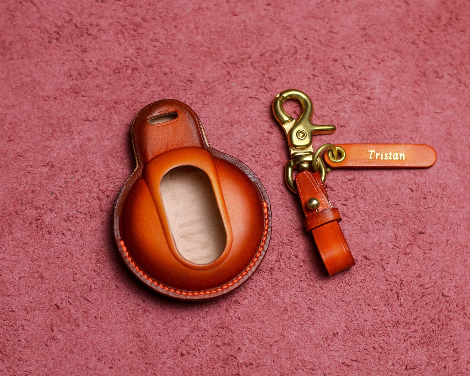 Leather key fob cover For Mini F Series Clubman Countryman Mini F54 F55 F56 F57 Mini S F54 F55 F56 F57 F60 Car Accessories for Mini Key