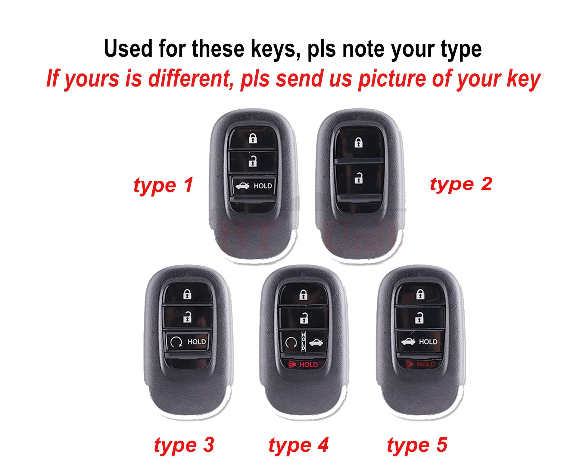 Leather Key Fob Cover For New Hondaa 2022 2023 Civic Accord 2024 Vezel CRV HRV 2022 2021 2023 Key fob Holder Accessories for Hondas