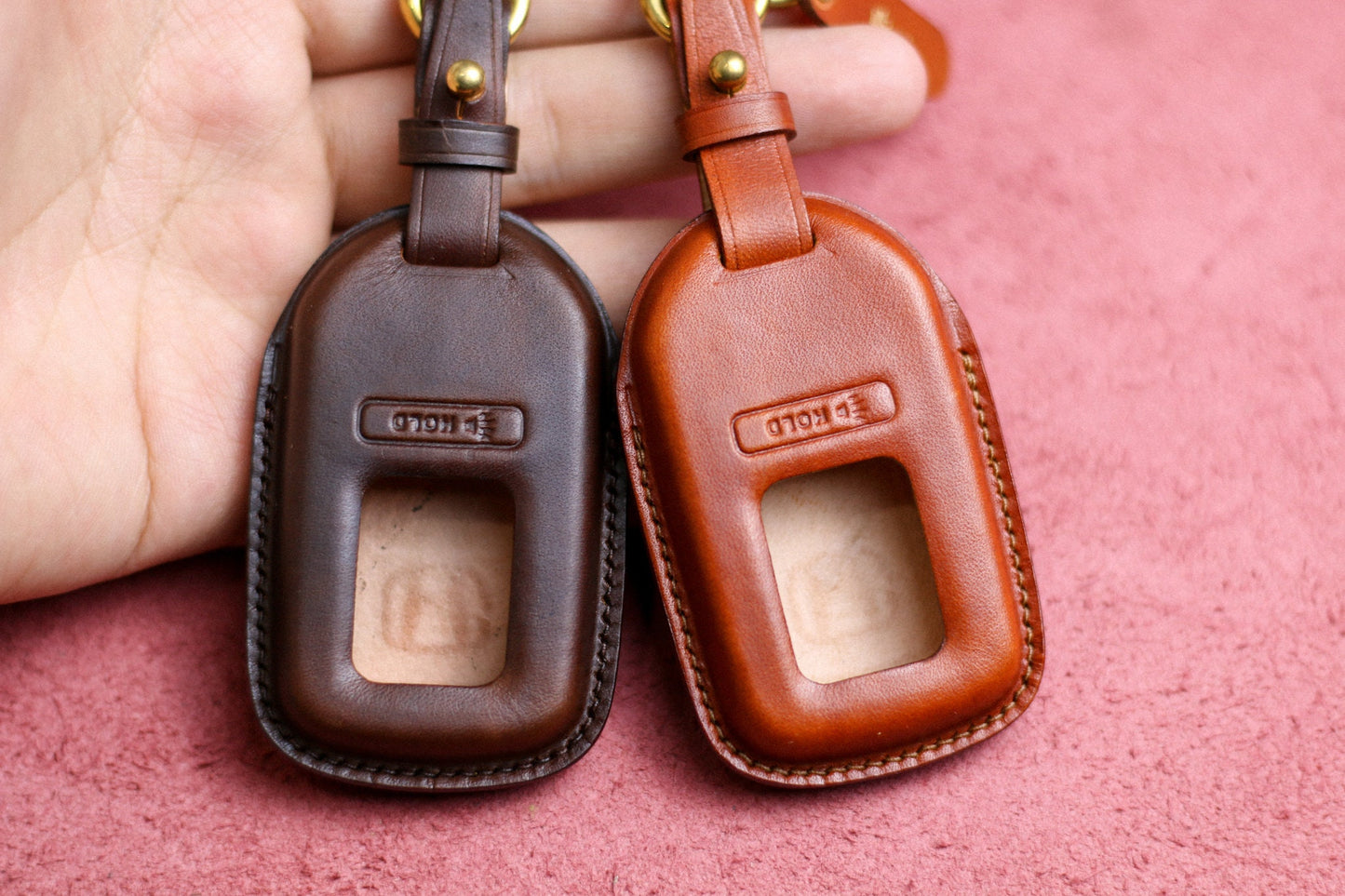 Leather Key Fob Cover For Hondaa 3 4 5 6 Buttons Case Accord Civic Vezel CRV Hrv Crz Pilot Jazz Jade Remote Holder Accessories for Hondaa