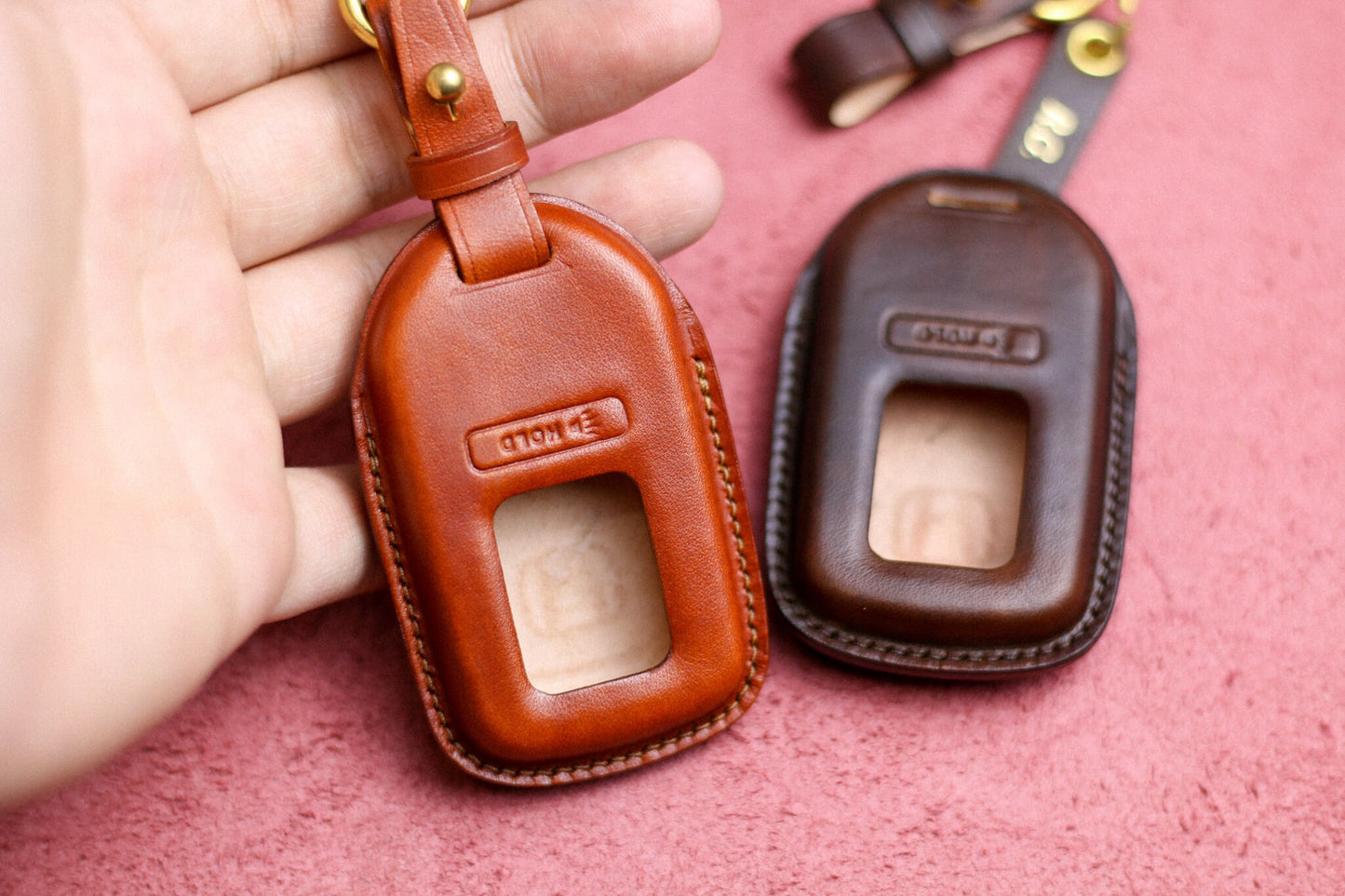 Leather Key Fob Cover For Hondaa 3 4 5 6 Buttons Case Accord Civic Vezel CRV Hrv Crz Pilot Jazz Jade Remote Holder Accessories for Hondaa
