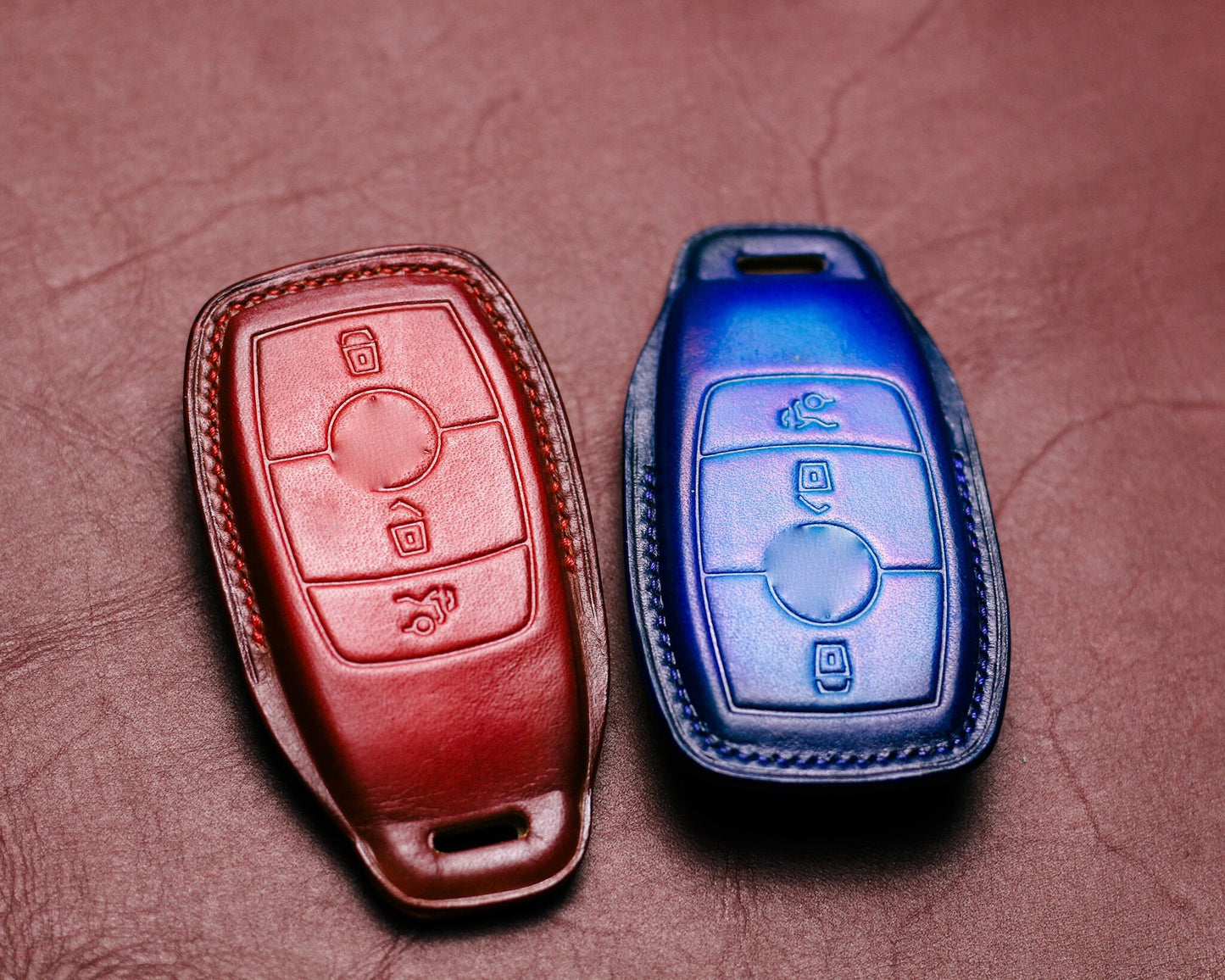 Leather Key Fob Cover For W177 W205 C205 W213 W222 W167 C257 V167 X167 W177 W247 W463 X253 X247 Glc Gls Gla GLb Gle Cla Cls Accessories