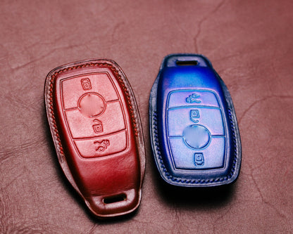 Leather Key Fob Cover For W177 W205 C205 W213 W222 W167 C257 V167 X167 W177 W247 W463 X253 X247 Glc Gls Gla GLb Gle Cla Cls Accessories