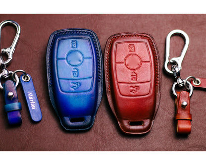 Leather Key Fob Cover For W177 W205 C205 W213 W222 W167 C257 V167 X167 W177 W247 W463 X253 X247 Glc Gls Gla GLb Gle Cla Cls Accessories