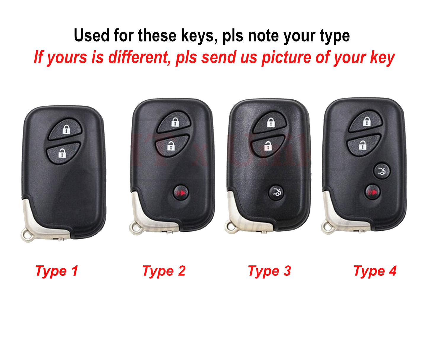 Leather key fob cover for Lexusss GX400 GX460 CT200 ES250 ES350 NX200 NX200t GS430 GS300 IS350 IS250 RX350 RX450 Car Accessories for Lexusss