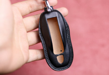 Cayenne Key Fob Cover Case Porschee 3 4 Buttons Panamera 970 971 Carrera 911 991 Taycan Cayman 996 997 Macan 918 Spyder 718 Boxster Holder