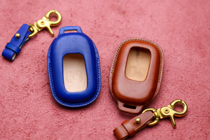 Leather Key Fob Cover For 2022 Hondaa 3 4 5 6 Buttons Case Accord Civic Vezel CRV Hrv Crz Pilot Jazz Jade Remote Holder Accessories Hondas