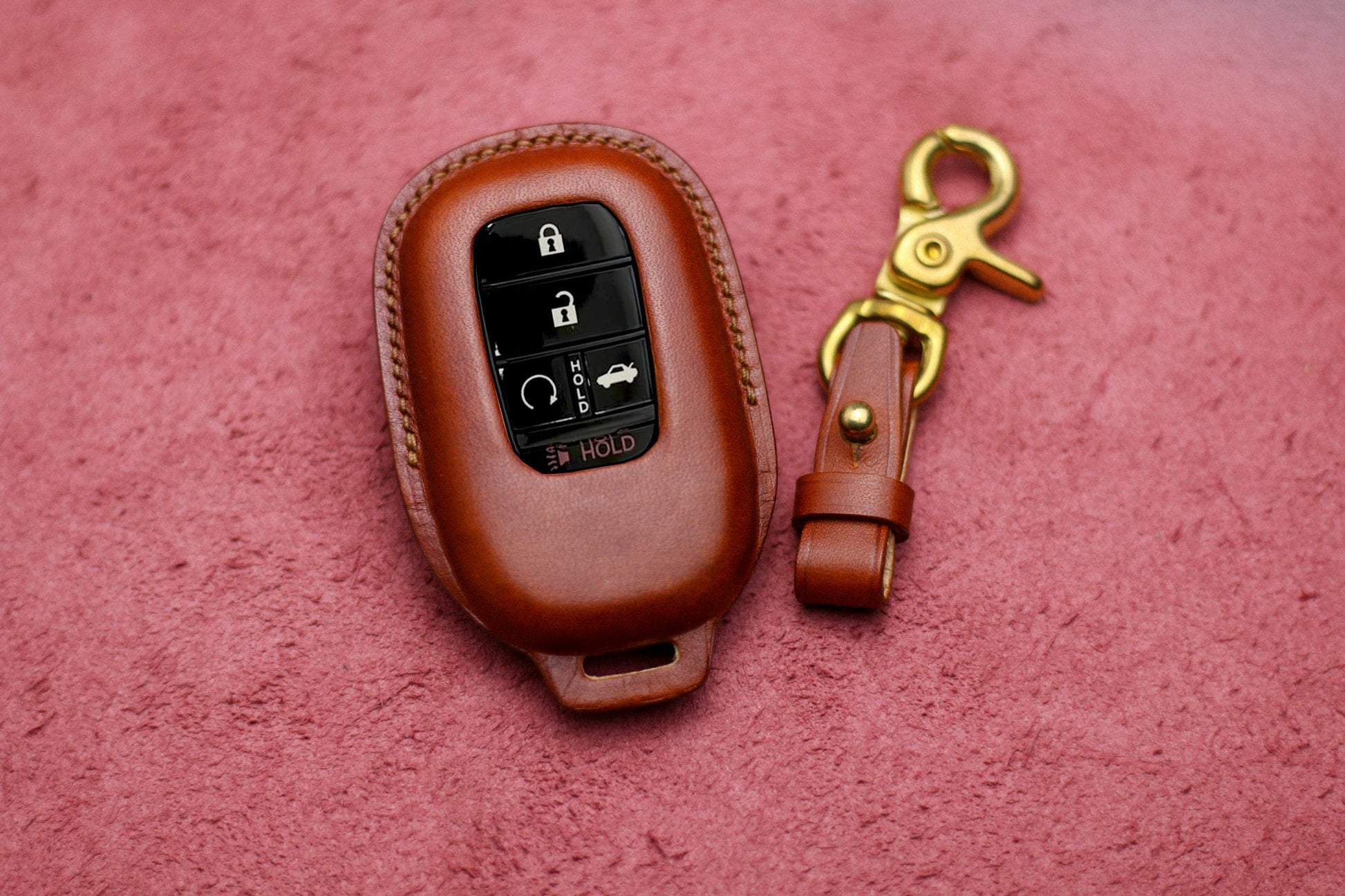 Leather Key Fob Cover For 2022 Hondaa 3 4 5 6 Buttons Case Accord Civic Vezel CRV Hrv Crz Pilot Jazz Jade Remote Holder Accessories Hondas