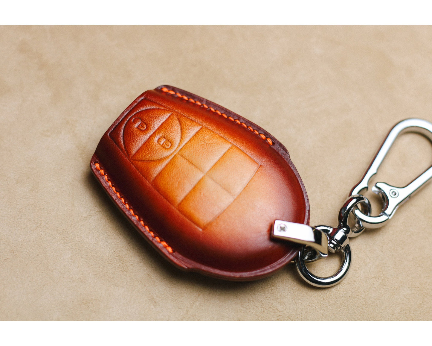 Leather Key fob Cover holder for Ramm Classic Dodgee Truck Pickup Ramm Grand Caravan, Dart, Chryslerr Town Country Cherokee Commander Grand