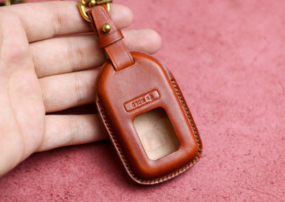 Leather Key Fob Cover For Hondas 3 4 5 6 Buttons Case Accord Civic Vezel CRV Hrv Crz Pilot Jazz Jade Remote Holder Accessories for Hondaa