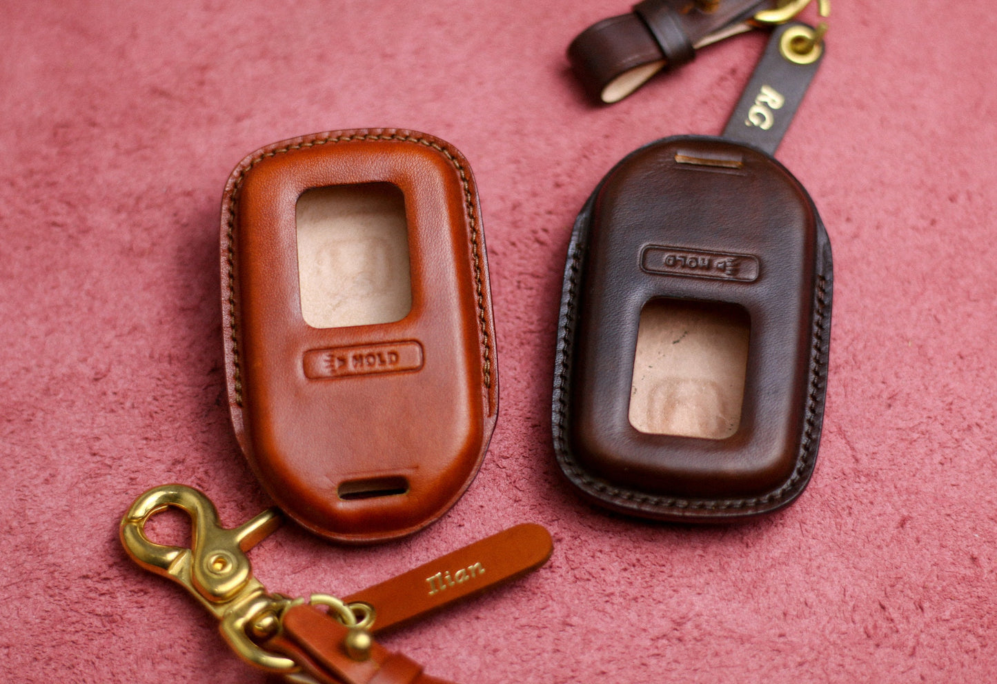Leather Key Fob Cover For Hondas 3 4 5 6 Buttons Case Accord Civic Vezel CRV Hrv Crz Pilot Jazz Jade Remote Holder Accessories for Hondaa