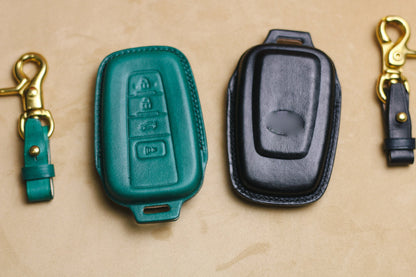 Leather Key Fob Cover For Toyotas 2 3 4 Buttons RAV4 Cross Camry 70 CHR Corolla RAV RAV150 Avalon Prado Prius Car Accessories for Toyotas