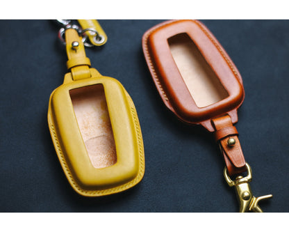 Key Fob Cover Case For 2024 RAV4 Cross Camry CHR Corolla Avalon Land Cruiser Prado Prius 2020 2021 Remote Keyless Holder TRD Accessories