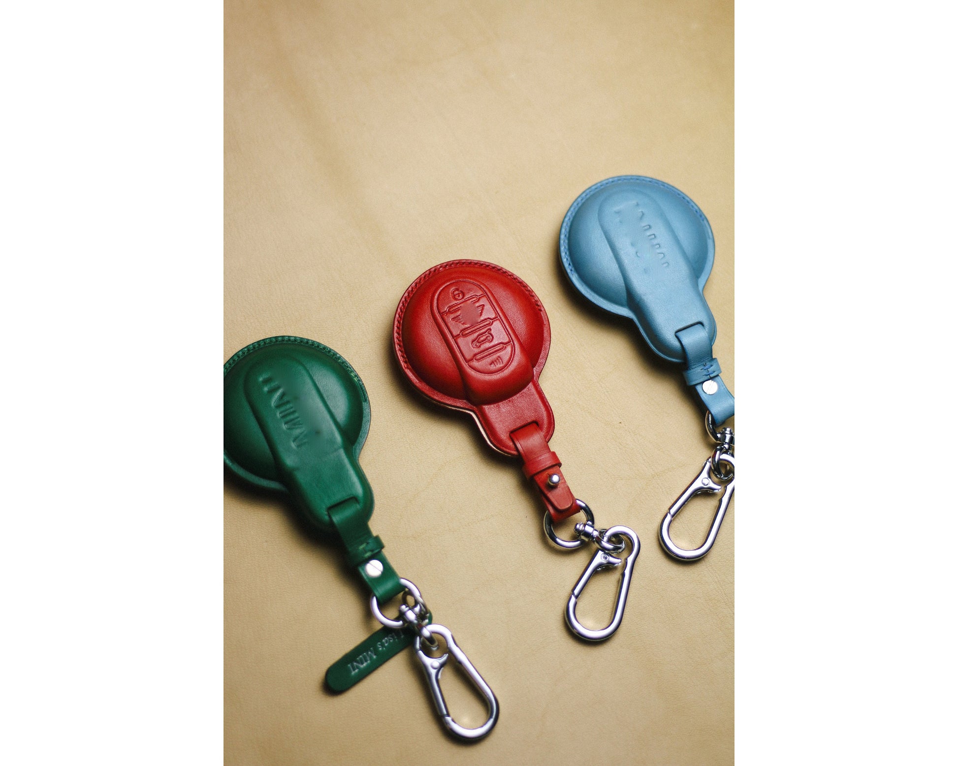 Mini Key Fob Cover Countryman Holder, Handmade Car Key Case, Custom Key Case Italian Veg-Tanned Leather, Mini Key Fob Case Mini F Series