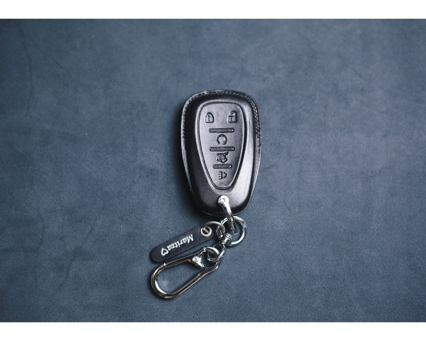 Leather Cover For Chevy Cruze Spark Camaro 2018 2019 Equinox Malibu Blazer Volt Key Fob Case Cover Keyless Remote Holder Car Accessories