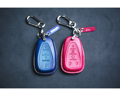 Cute Cover For Chevy Leather Key Fob Cover Case Chevy Cruze Spark Camaro Equinox Malibu Keyring Keyless Remote Keychain Holder