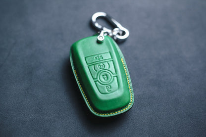 Leather Case For Key Cover Explorer Expedition F150 F250 Lariat Leather Key Fob Cover Case Remote Holder Custom Keychain