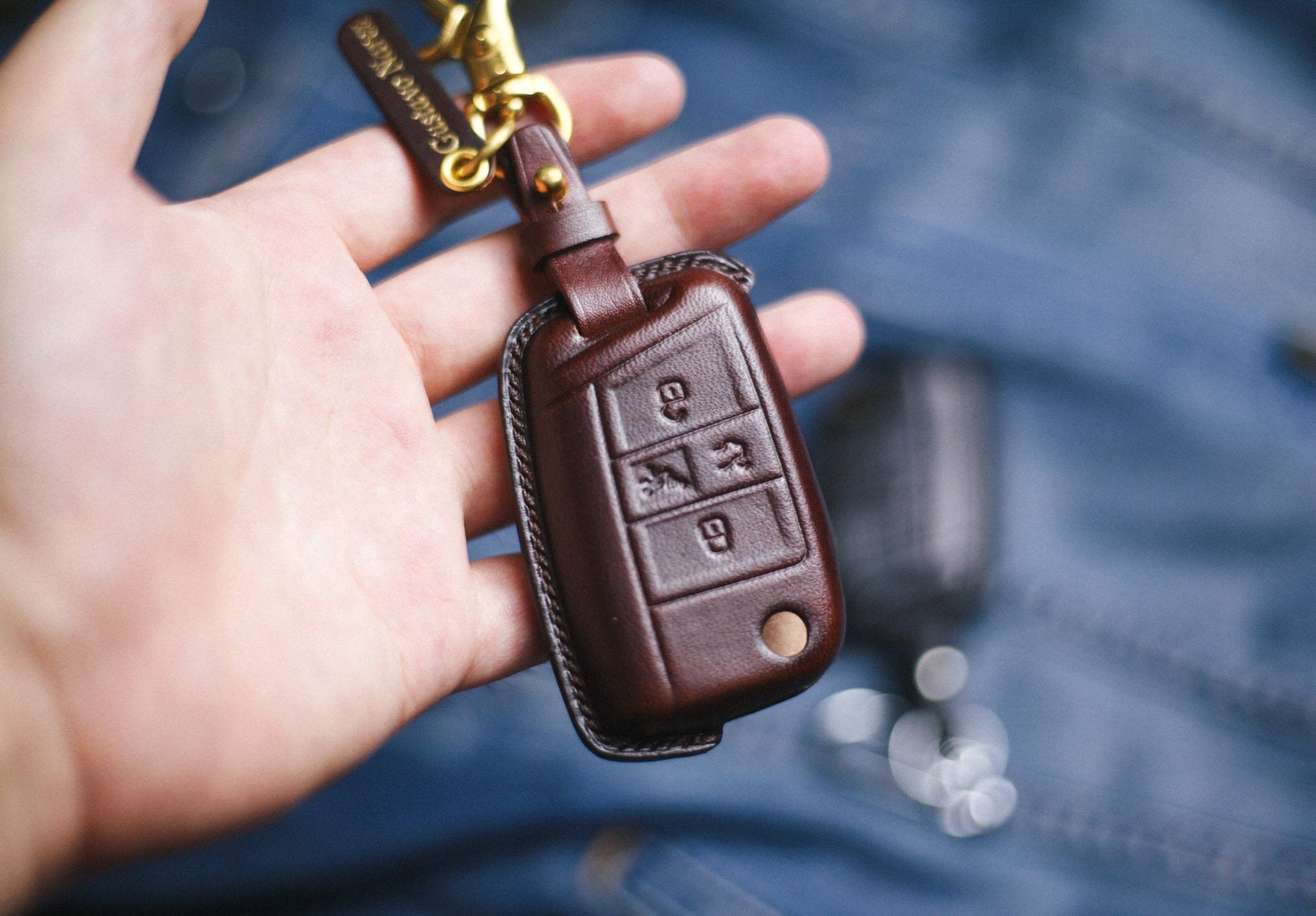 Leather Fob Cover 2021 2022 Atlas Flip Key Fob Cover Case Remote Jetta Golf Golf7 Magotan Passat MK7 GTI Polo Beetle Tiguan Remote Holder