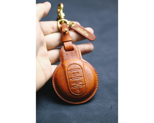 For Mini Key Fob Cover Case Mini Key Ring F Series Clubman Keychains Remote Key Holder Cute Cool Key Chain Accessories For Countryman Mini