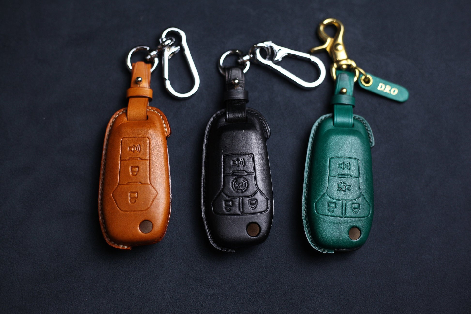 Key Cover 2015 Bronco Key Fob Cover Case 2013 Fusion Edge Explorer Ranger Maverick F250 F350 Keyless Remote Shell F150 Flip Key Fob Holder