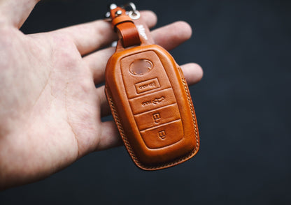 Leather Cover For Tundra TRD Pro 2022 2021 2023 Key Fob Cover 2024 RAV4 Highlander 4Runner Hilux Yaris Fortuner Prado Camry Rav4