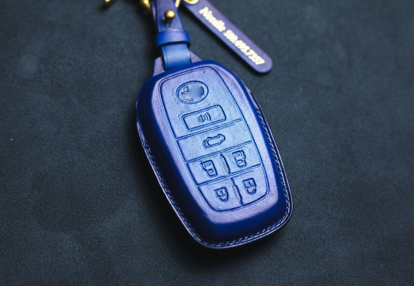 Cover For 2024 Tundra TRD Pro 2023 2022 2021 Leather Key Fob Case For Tundra Truck Pickup Custom Case Stamp Tundra Smart Remote Holder