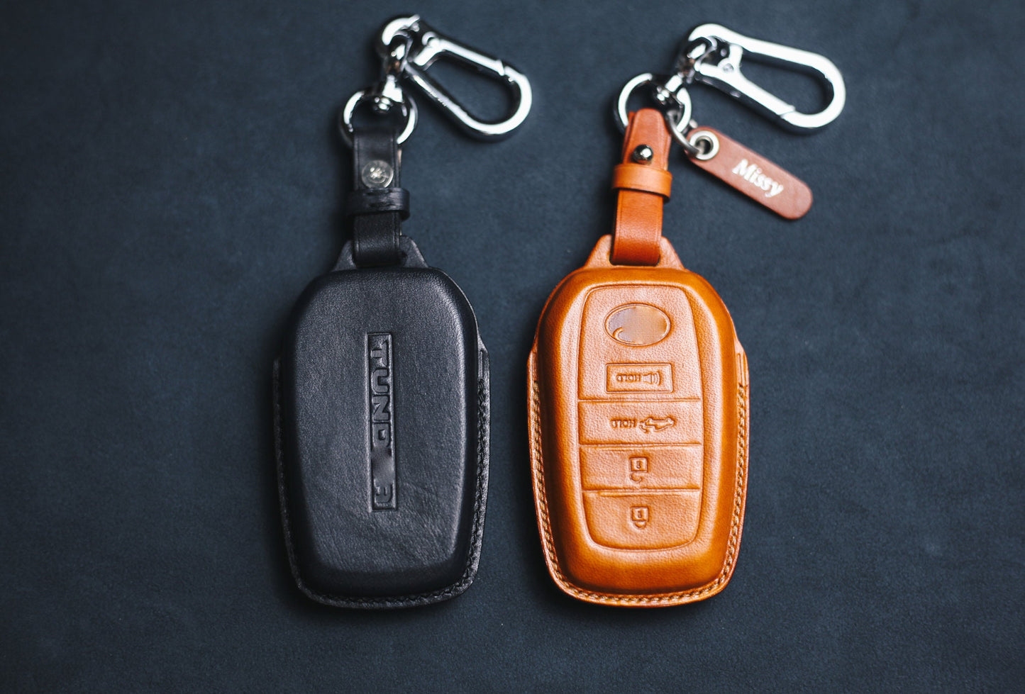 Leather Cover Tundra TRD Pro 2022 2021 Leather Key Fob Cover Toyotas 2023 Tundra Truck Pickup Custom Fob Case Stamp Tundra Remote Holder