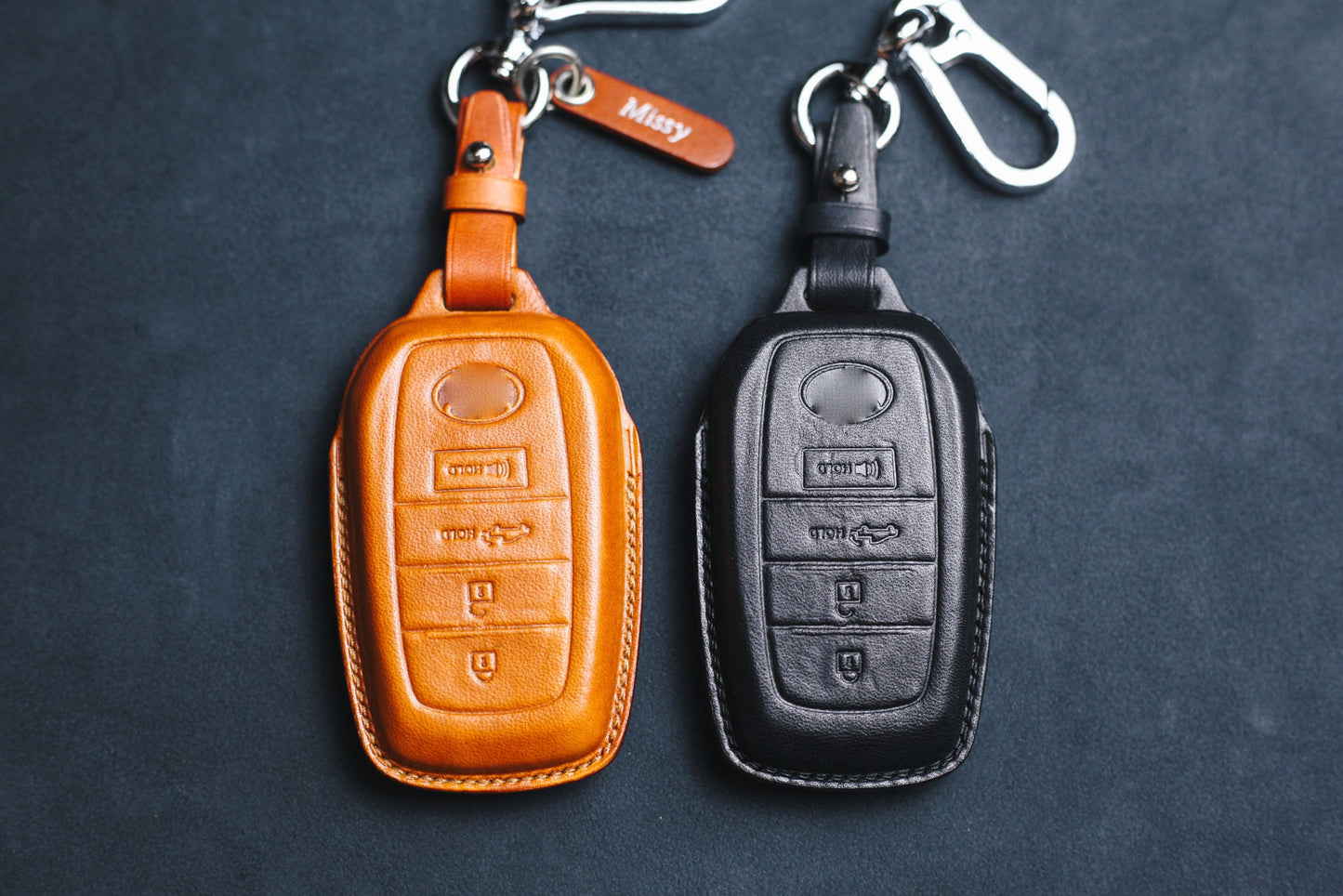 Cover For 2024 Tundra TRD Pro 2023 2022 2021 Leather Key Fob Case For Tundra Truck Pickup Custom Case Stamp Tundra Smart Remote Holder