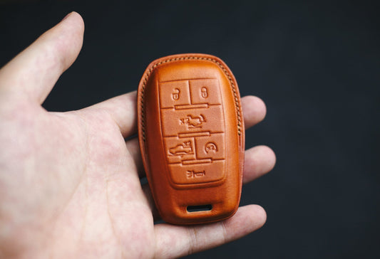 Cover For Ramm Longhorn 1500 Laramie Trx Pickup Truck 2023 2022 2021 Remote Holder Dodgee Limited 2500 Ramm Leather Key Fob Key Case