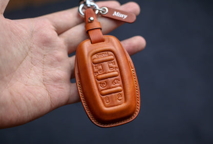 Fob Cover For Chryslerr Pacifica 2017 2018 2019 2020 Voyager 2021 Proximity Smart Remote Key Fob Case Cover Keyless Holder Keychain Holsters