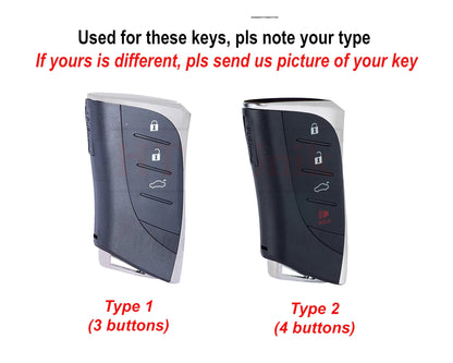 Leather Smart Key Fob Case For 2018 2019 2020 2021 Lexuss Ls 500 Ls 500h Ux 200 Ux 250h, Lc 500, LC 500h, ES 350, ES 300H Lexuss Accessories