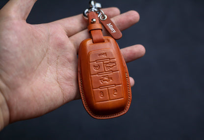 Leather Cover for Ramm 1500 Trx Truck Pickup Dodgee 3500 Ramm 2500 4500 5500 Key Longhorn Limited 2018 2019 2020 2021 2022 Key Holder