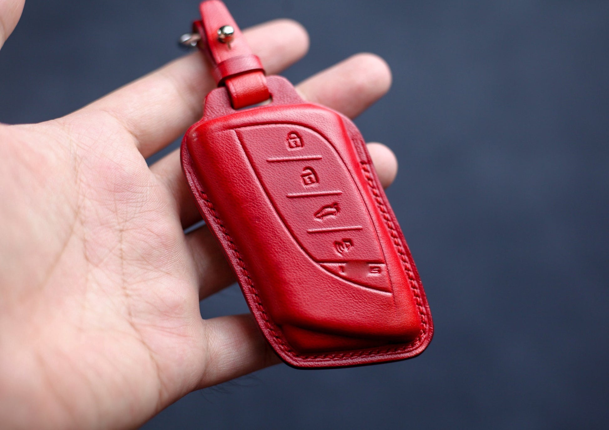 Cover Lexuss Nx Gx Ls Lc Ux Es Lx 600 LC 500 LS 500 LS 600 Ux 200 Es 350 Rx 350 570 Leather Key Fob Cover Case Keychain Remote Fob Holder