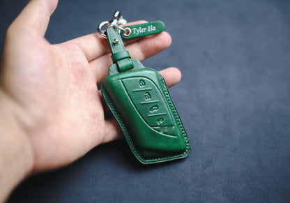 Leather Smart Key Fob Case for 2018-2021 Lexuss Is 350 Ls 500, Ls 500h, Ux 200, Ux 250h, Lc 500, LC 500h, ES 350, ES 300H Lexuss Accessories