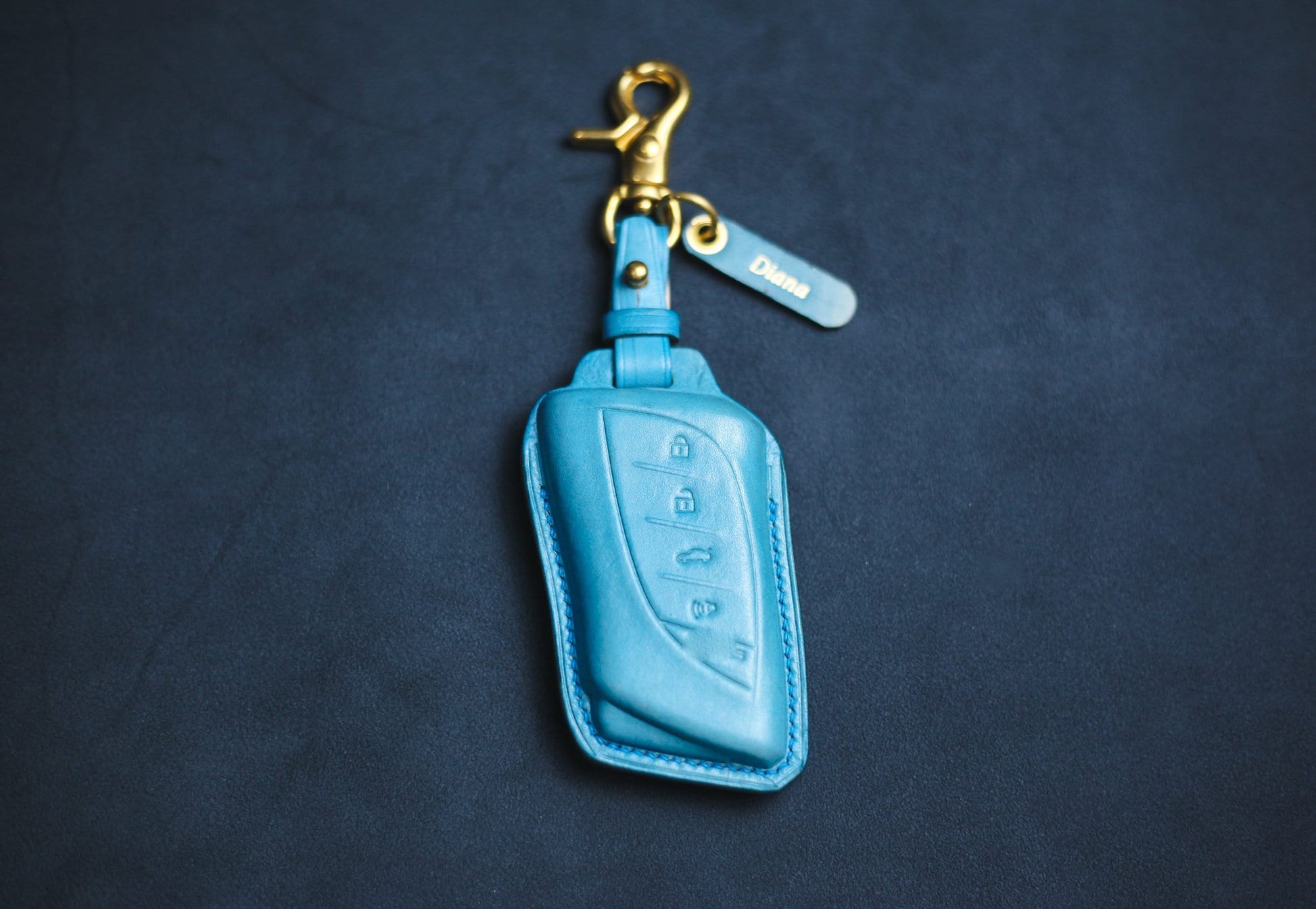 Leather Smart Key Fob Case For 2018 2019 2020 2021 Lexuss Ls 500 Ls 500h Ux 200 Ux 250h, Lc 500, LC 500h, ES 350, ES 300H Lexuss Accessories