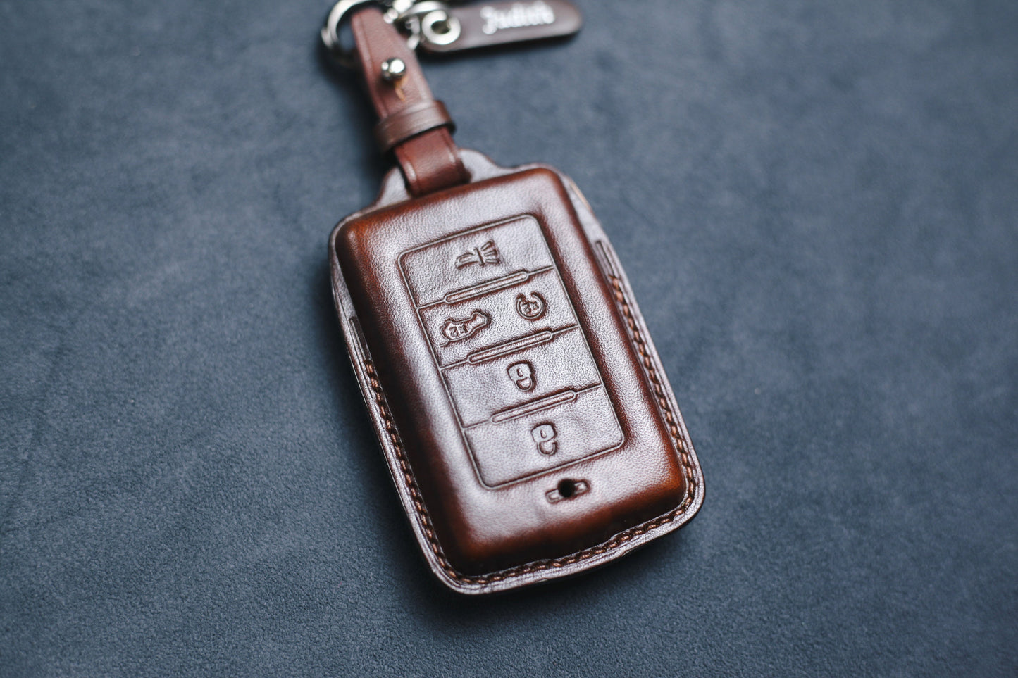 For Wagoneer 2021 2022 2023 Leather Key Fob Cover Dodgee Renegade Ramm Grand Cherokee L 2017 2018 Wrangler Rubicon Sahara JK JL Smart Key