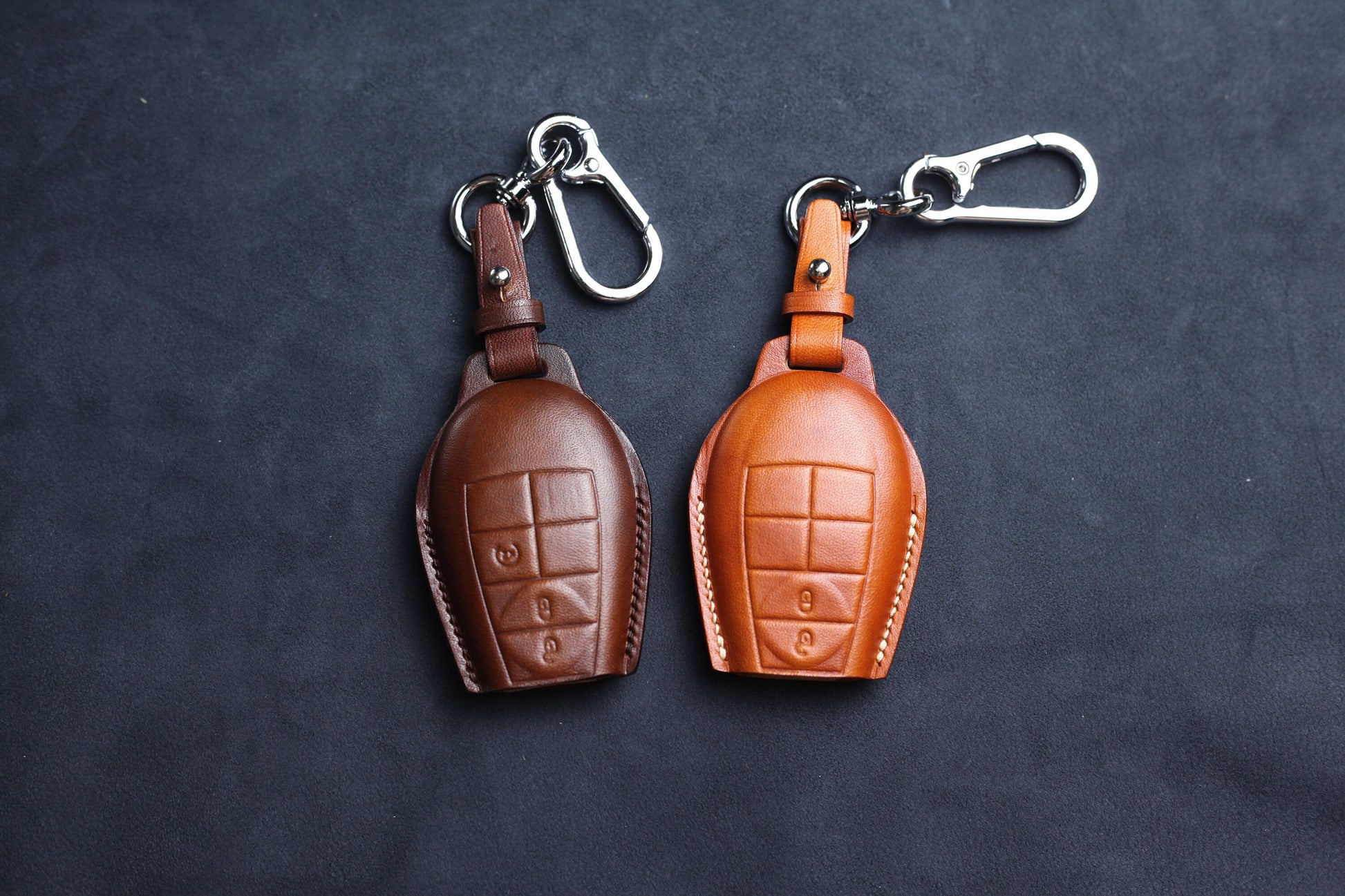 For Ramm Classic Key Fob Cover Leather Keyless Case Dodgee Classic Ramm Grand Caravan Dart Chryslerr Town Country Cherokee Commander Grand