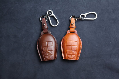For Ramm Classic Key Fob Cover Leather Keyless Case Dodgee Classic Ramm Grand Caravan Dart Chryslerr Town Country Cherokee Commander Grand