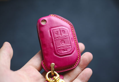 Key Fob Cover For Wrangler Gladiator Fob Case For Wrangler JL Jlu Jt Gladiator Rubicon Sahara Keyring Keychain Key Fob Remote Christmas Gift