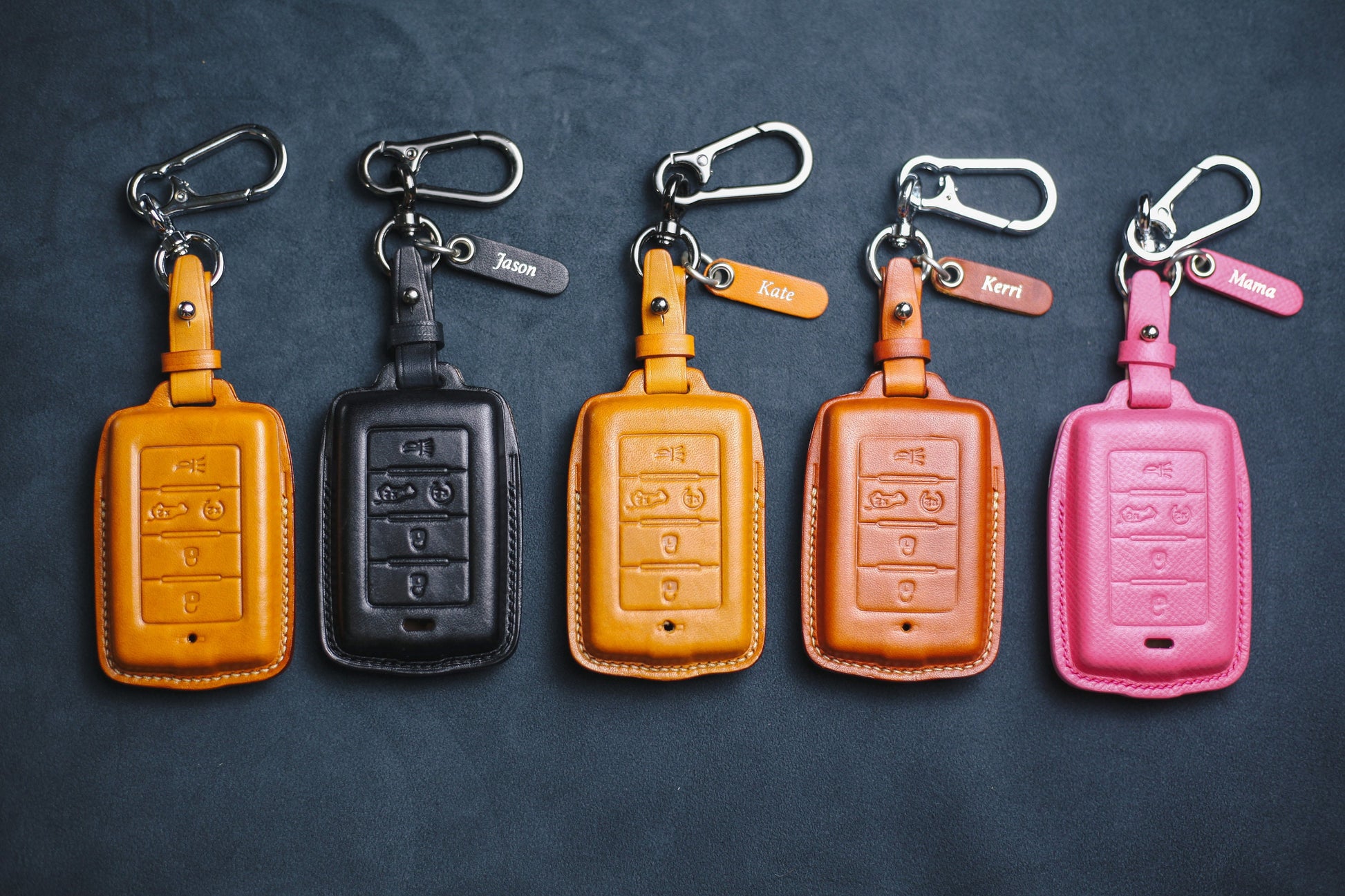 Cute Pinky Holster For Wagoneer 2021 2022 2023 Leather Key Fob Cover Dodgee Wrangler Ramm Grand Cherokee L Renegade 2017 2018 Rubicon Sahara