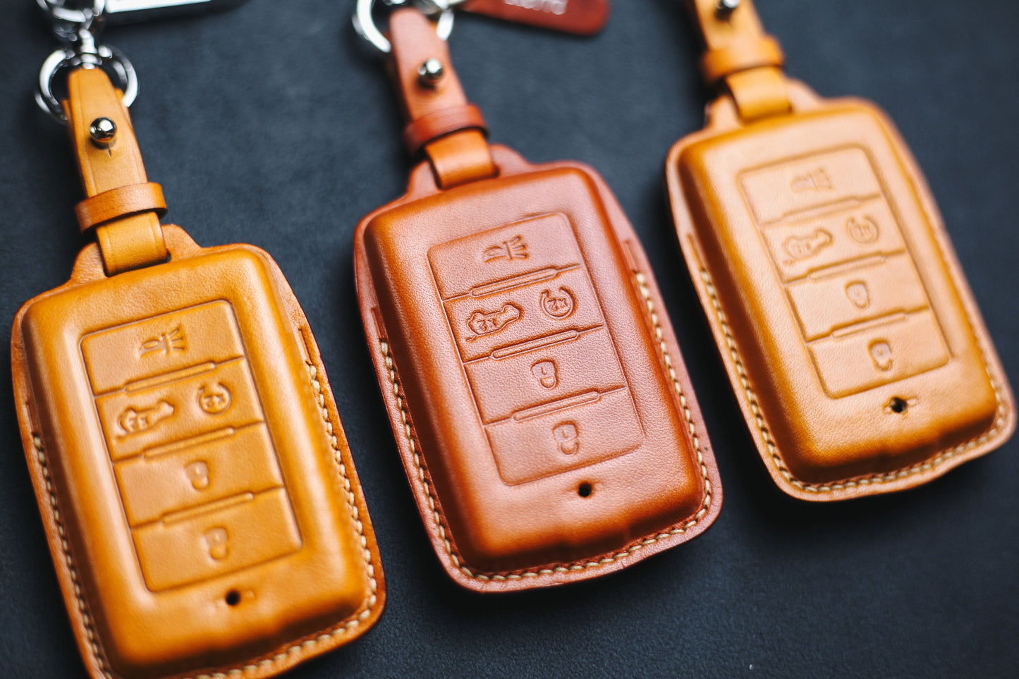 For Wagoneer 2021 2022 2023 Leather Key Fob Cover Dodgee Renegade Ramm Grand Cherokee L 2017 2018 Wrangler Rubicon Sahara JK JL Smart Key