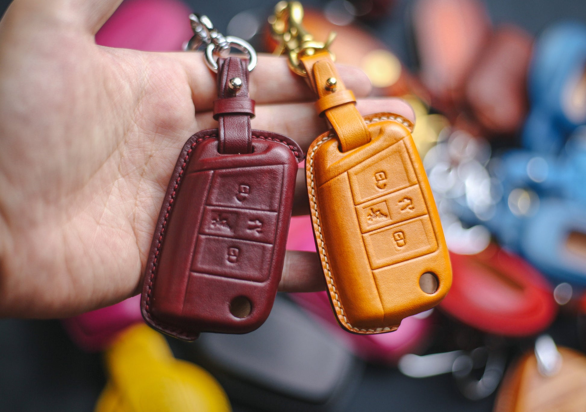For Key Fob Case 2023 Atlas Tiguan Jetta Golf 7 Magotan 2024 Passat B8 2022 Golf ALLTRACK MK7 Keychain Remote Holder Keypad Accessories