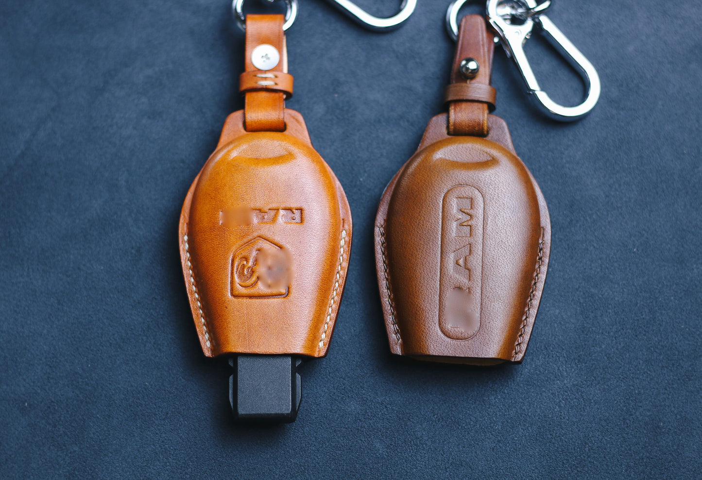 For Ramm Classic Key Fob Leather Case Cover Holder Dodgee Classic Ramm Grand Caravan Dart Chrysleer Town Country Cherokee, Commander Grand