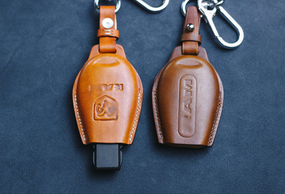 For Ramm Classic Key Fob Leather Case Cover Holder Dodgee Classic Ramm Grand Caravan Dart Chrysleer Town Country Cherokee, Commander Grand