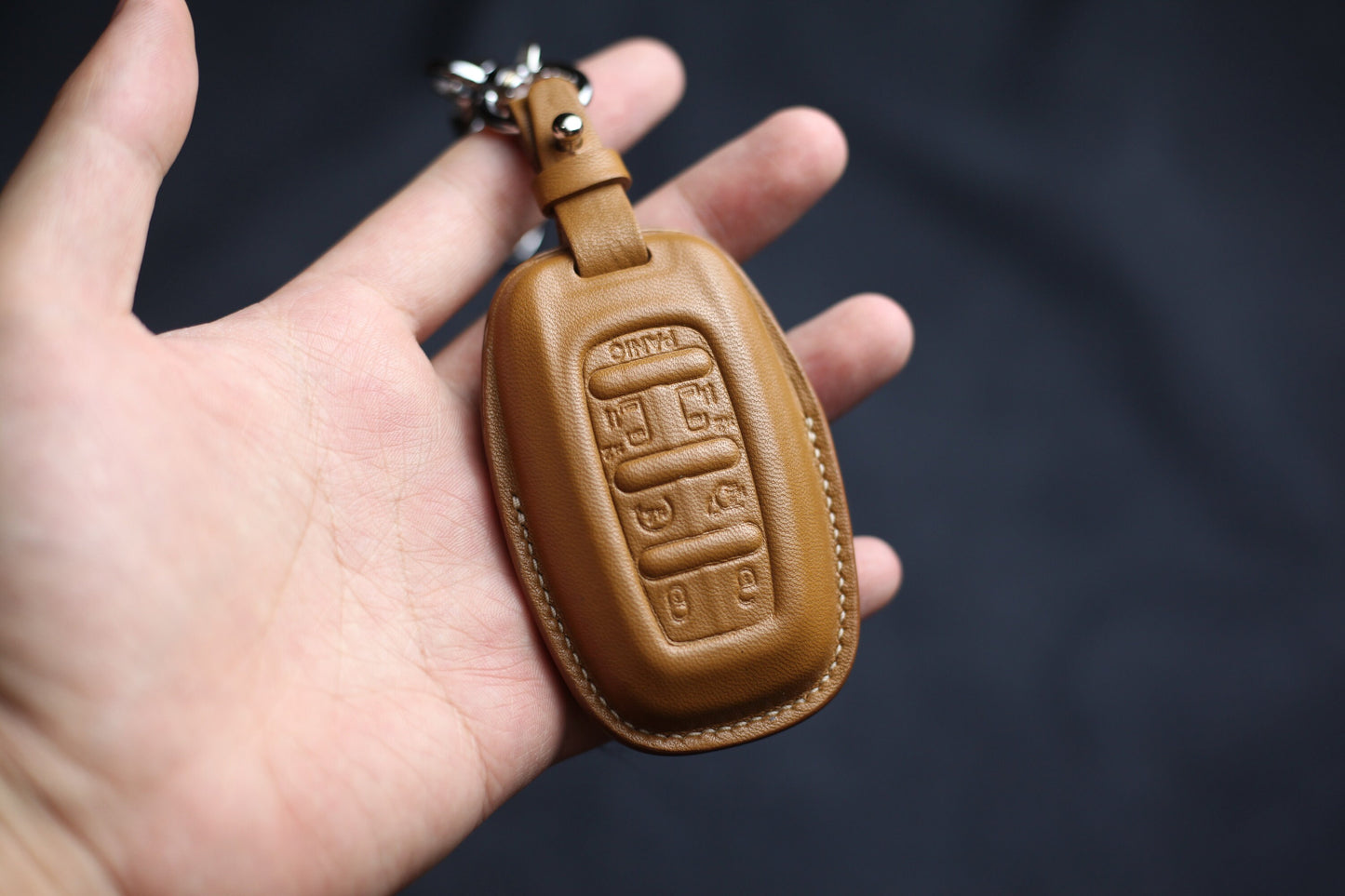 3/4/5/6/7 Buttons Chryslerr Key Fob Cover Pacifica 2017 2018 2019 2020 Voyager 2021 2022 2023 Leather Case Holsters Chryslerr Accessories