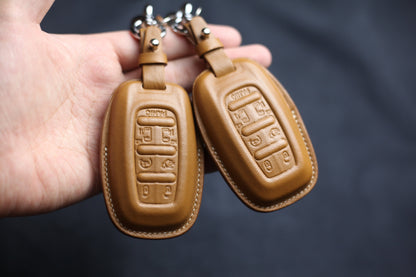 3/4/5/6/7 Buttons Chryslerr Key Fob Cover Pacifica 2017 2018 2019 2020 Voyager 2021 2022 2023 Leather Case Holsters Chryslerr Accessories