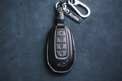 Leather Cover For Infinitii QX Q Key Fob Case Infinitii QX60 Q50 Q60 Q70 QX55 JX35 QX50 QX80 2021 2022 Infinitii Keychain Remote Holder